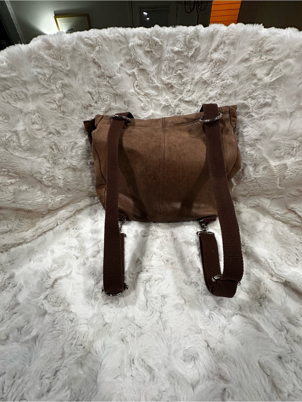 The Sak Brown Leather Crossbody Shoulder Bag - Picture 3 of 13